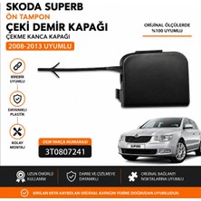 Artek 3T0807241 Skoda Superb Ön Tampon Çeki Demir Kapağı Çekme Kanca Kapağı 2008-2013 Uyumlu