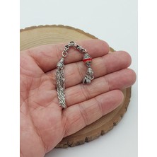 Yaşam Tohumu Gümüş Kaplama Alpaka Tesbih Püskülü (62466)