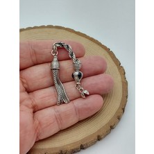 Yaşam Tohumu Gümüş Kaplama Alpaka Tesbih Püskülü (62470)