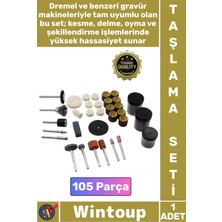Wintoup #taşlama Gravür Seti Matkap Dramel Makine Kalıpçı Taşlama Zımparalama Polisaj Fırçalama 105 Parça