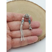 Yaşam Tohumu Çift Dallı Metal Tesbih Püskülü/2 Adet (62472)