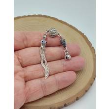 Yaşam Tohumu Çift Dallı Metal Tesbih Püskülü/2 Adet (62476)