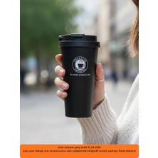 Hızlı Çeyiz 304 Pazlanmaz Çelik 500 ml Kaydırmaz Lastikli Termos Bardak Mug Araç Kahve Çay Thermos 549