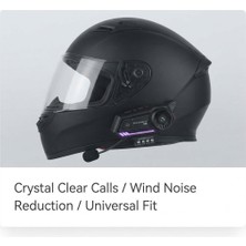Eser Ticarett B57 Gelişmiş Motosiklet Kask Interkomu - Çoklu Bağlantı Özellikli ve LED Işıklı Bluetooth Kulaklık