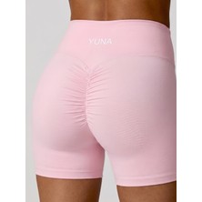 Yuna Sport Kadın Arkası Büzgülü Toparlayıcı Spor Şort