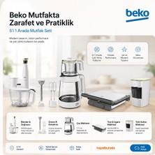 Beko 5’i 1 Arada Premium Mutfak Seti | Blender Seti, Çay Makinesi, Tost Makinesi ve Türk Kahve Makinesi | Çeyiz Paketi