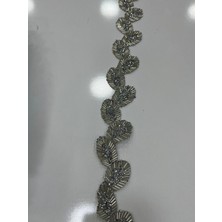 Maviteks Ütü Ile Yapışan Aplik Yaprak Model 100CM Gümüş Renk