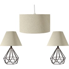 Merve Aydınlatma Table Lamp Yatak Odası Aydınlatma Seti