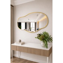 Cg Home Asimetrik Ayna, Konsol Aynası, Dresuar Aynası, Tuvalet Aynası, Salon Aynası 90 x 50  cm