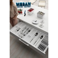 Tify Çekmece Içi Kaşıklık Ve Bıçaklık Düzenleyici Beyaz, 104x48 Yandan Ve Boydan 4Cm Kesilebilir