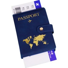 Beypa Pasaport Kılıfı Desenli-Tokalı Kadın/erkek