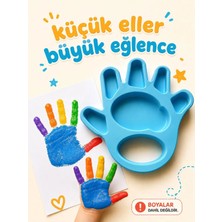 Ertu Çocuklar Için Parmak Boyası Paleti-El Şeklinde Boya Tepsisi-3d Baskı-Sanat Etkinlik