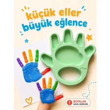 Ertu Çocuklar Için Parmak Boyası Paleti-El Şeklinde Boya Tepsisi-3d Baskı-Sanat Etkinlik