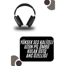 Kanonik Education Kulak Üstü Kablosuz Bluetooth Kulaklık Yumuşak Süngerli Sd Kart Girişli