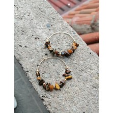 Boncuk Ay Küpe Şık Hediye