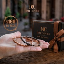 Dmt Copper Home Gaziantep %100 El Yapımı Bakır Bileklik,doğal Antibakteriyel Bakır Bileklik, Sağlık Dostu 2 Li Takım