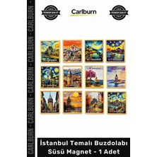 Carlburn #magnet Hediyelik Hatıra Turistik Dekoratif Şehir Baskılı Istanbul Temalı Buzdolabı Süsü Magnet