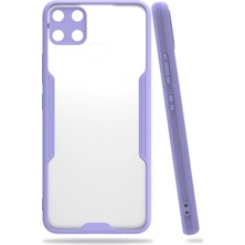 Drop Tedarik Realme C15 Kılıf Platin Silikon - Lila