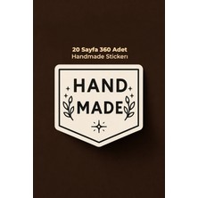 To Design Lab Handmade Sticker - El Yapımı Sticker Seti 20 SAYFA/360 Adet Sticker 4x3,5cm