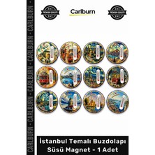 Carlburn #magnet Hediyelik Hatıra Turistik Dekoratif Şehir Baskılı Istanbul Temalı Buzdolapı Süsü Magnet