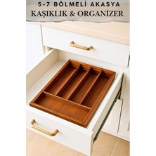 Empressco Çekmeceli Çok Bölmeli Ayarlanabilir Kaşıklık, 25,5/40 Cm, Şık ve Fonksiyonel