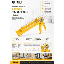 BRATİ HAND TOOLS Alüminyum Gövde Epoksi Tabancası 345 ml
