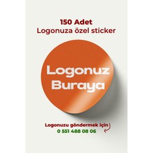 To Design Lab Logo Sticker - Logonuza Özel Sticker Seti 20 SAYFA/300 Adet Sticker 4x4 cm