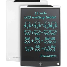 Drop Tedarik 12 Inc Writing LCD Grafik Dijital Kalemli Çizim Tableti Yazı Tahta Not Yazma Eğitim Tableti