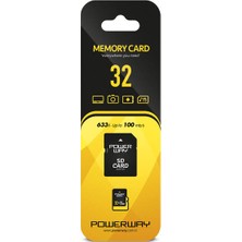 Powerway 32 GB Micro Sdhc Hafıza Kartı Ultra Performans ile Yüksek Okuma/yazma Hızı