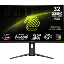 MSI Yenilenmiş Mag 321CUPDF 32’’ 160Hz 0.5 Ms (Gtg) 3840X2160 (Uhd) Amd Freesync Premium Va Curved 4K Gaming Monitör