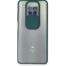 Drop Tedarik Xiaomi Mi 10T Lite Kılıf Palm Buzlu Kamera Sürgülü Silikon - Yeşil