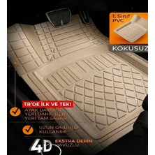 Zafaks Chery Omoda 5 Premium Üniversal Oto Paspas Bej 4d Havuzlu