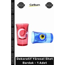 Carlburn #shot El Yapımı Hediyelik Otantik Cam Tasarım Şık Dekoratif Koleksiyonluk Yöresel Shot Bardak