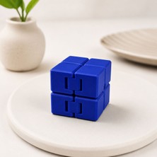 Wowolab Sonsuz Küp 3D Baskı Pla Hareketli Fidget Stres Oyuncağı MAVİ