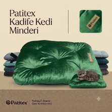 Patitex Kadife Kumaş Pofuduk Kedi Köpek Minderi - Yumuşak Dokulu Evcil Hayvan Yatağı