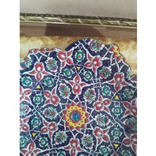 Sadrazam Antik Seramik Çini Işleme Tabak
