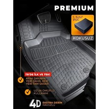 Zafaks Peugeot 307 Premium Üniversal Oto Paspas Gri 4d Havuzlu