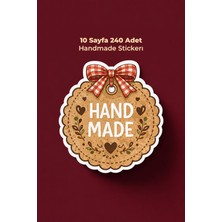 To Design Lab Handmade Sticker - El Yapımı Sticker Seti 10 SAYFA/240 Adet Sticker 3,2x3,5cm