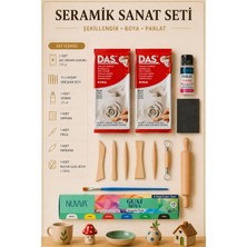 Das Seramik Hamuru Kil Seti, Oyun Hamuru Ebeşuar, Guaj, Merdane Workshop Date Seti