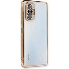Aletools    Redmi Note 10 Pro Kılıf  Lensli Silikon - Gold