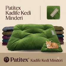 Patitex Kadife Kumaş Pofuduk Kedi Köpek Minderi - Yumuşak Dokulu Evcil Hayvan Yatağı