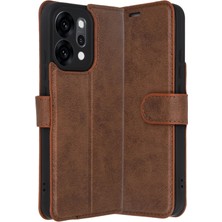 Aletools    Reno 14 Trend S Plus Kapaklı Kılıf - Taba