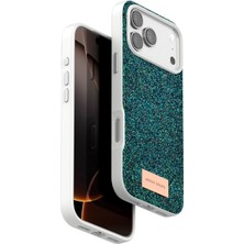 Aletools    iPhone 17 Pro Bright Simli Kapak - Koyu Yeşil