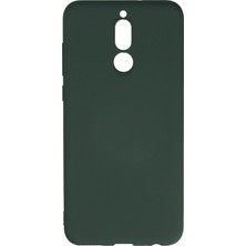 Aletools   Huawei Mate 10 Lite Kılıf Nano Içi Kadife Silikon - Koyu Yeşil