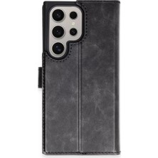 Aletools   Samsung Galaxy S24 Ultra Kılıf Trend S Plus Kapaklı Kılıf - Siyah