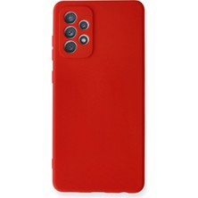 Aletools   Samsung Galaxy A72 Kılıf Nano Içi Kadife Silikon - Kırmızı