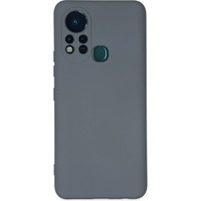 Aletools   Infinix Hot 11S Kılıf Nano Içi Kadife Silikon - Gri
