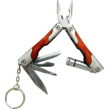Epilons P 1172 Ahşap Mini Çok Amaçlı Pense / Çakı 7cm - Ahşap Metal Sap (Multitool)