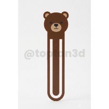 Toptan3D Ayıcık Kitap Ayracı - Çocuklara Hediyelik Ayraç, Ayıcık Ayraç, Sevimli Hayvanlar Ayraç - 10 cm