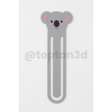 Toptan3D Koala Kitap Ayracı - Çocuklara Hediyelik Ayraç, Koala Ayraç, Sevimli Hayvanlar Ayraç - 10 cm